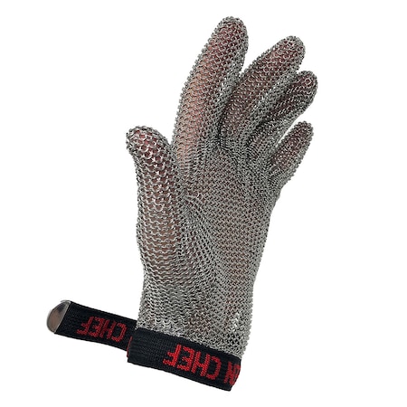 Kleen Chef Heavy Duty Metal Gloves, Silver, M BLKC-SSCRG-M